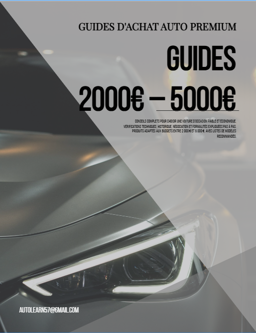 Guide d'achats pour véhicules entres 2000€ et 5000€